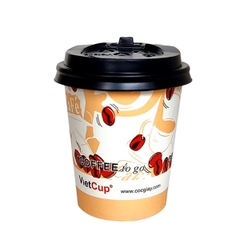 Cốc giấy 8oz kèm nắp - Hạt