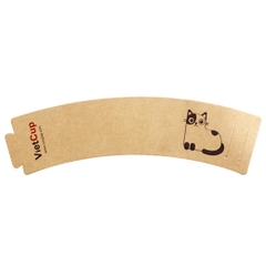 Cover cốc giấy 8oz, 12oz - Mèo