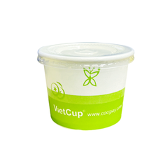 Tô giấy 6oz kèm nắp - Mẫu 1