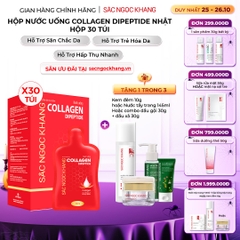 Nước Uống Collagen Dipeptide Mờ Nếp Nhăn - Dưỡng Ẩm Mịn Da Sắc Ngọc Khang (Hộp 30 túi x 20 ml)