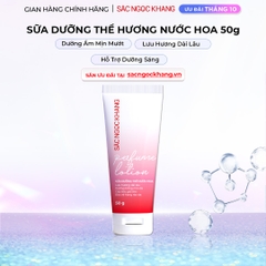 Sữa Dưỡng Thể Nước Hoa Dưỡng Trắng Da Mịn Màng Sắc Ngọc Khang 50g