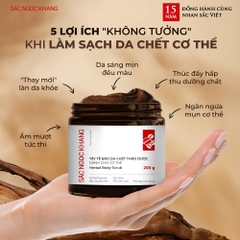 Tẩy Tế Bào Chết Thảo Dược Sắc Ngọc Khang Dành Cho Cơ Thể (Herbal Body Scrub) (hũ 200g)