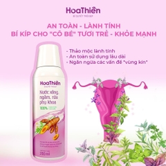 Combo 02 Xông Ngâm Hoa Thiên (200ml) tặng  01 Dung Dịch Vệ Sinh THẢO DƯỢC 100ml