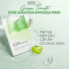 Mặt nạ kiềm dầu , cấp ẩm Sungboon Editor Green Tomato Pore Solution Ampoule Mask cà chua xanh 18ml