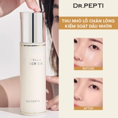 Nước Hoa Hồng Dr.Pepti EX Toner Dr.Pepti Centella Toner Làm Dịu Da Siêu Căng Bóng Hàn Quốc Peptide 180ml dr pepti