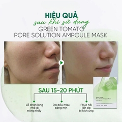 Mặt nạ kiềm dầu , cấp ẩm Sungboon Editor Green Tomato Pore Solution Ampoule Mask cà chua xanh 18ml