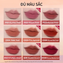 Son môi COLORKEY Lip Mud Mousse Lip Stick màu nhung mờ xinh xắn 2g - son kem bùn color key lâu trôi