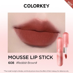 Son môi COLORKEY Lip Mud Mousse Lip Stick màu nhung mờ xinh xắn 2g - son kem bùn color key lâu trôi