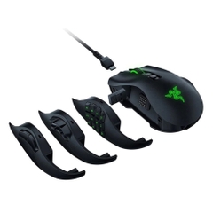 Chuột gaming không dây Razer Naga Pro dạng mô-đun với 3 mặt bên có thể hoán đổi DPI 20.000 LED RGB 16.8 triệu màu
