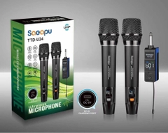 Micro đa năng bộ 2 mic TTD-U24 UHF có màn hình chính hãng [BH 3 tháng]