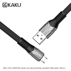 CÁp sạc nhanh KAKU KSC-278 chui Samsung Micro 1.2m dây dù dẹp chính hãng [BH 6 tháng]