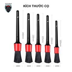 {Vỉ nhựa xịn} Bộ 5 cọ/ chổi vệ sinh xe hơi tiện lợi BRUSH FIVE SETS [BH: NONE] / pktn sale