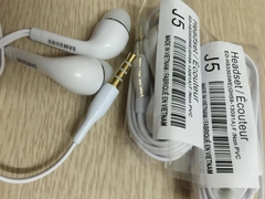 Tai nghe có dây 3.5 nhét tai Samsung J5 chân vàng loại 1 [BH: 1 tháng] / pktn sale