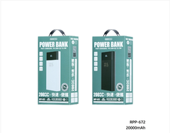 Pin sạc nhanh 22.5w Remax RPP-672 20.000mAh dự phòng PD QC3.0 chính hãng [BH 1 năm]