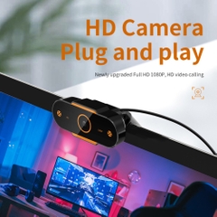 Webcam độ phân giải 2K full HD 1080P W09 tự động lấy nét [BH 1 tháng]