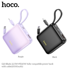 Pin sạc nhanh 22.5w Hoco Q23 10.000mAh kèm cáp liền pin dự phòng chính hãng [BH 1 Năm]