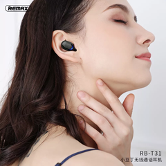 Tai nghe bluetooth REMAX RB-T31 siêu tí hon mini chống ồn pin trâu nghe 1 bên chính hãng [BH 6 tháng]