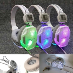 Tai nghe có dây 3.5 headphone Qinlian A7 led đổi màu chuyên game có mic [BH 1 tháng]