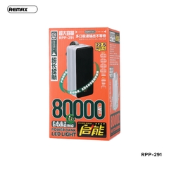 Pin sạc nhanh PD 22.5w Remax RPP-291 80.000mAh PD QC3.0 sạc dự phòng chính hãng [BH 1 năm]