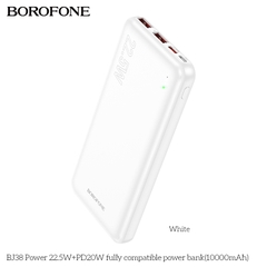 Pin sạc nhanh 22.5W Borofone BJ38 10.000mAh dự phòng chính hãng [BH 1 NĂM]