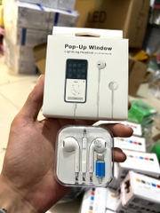 Tai nghe có dây lightning iPhone 7 / XS Max HỘP TRẮNG POP-UP WINDOW cắm dây bluetooth full box giấy hộp meka auto [BH 1 tháng]