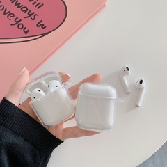 Hộp đựng tai nghe Airpods 2 1:1 trong suốt xịn có móc treo gắn chìa khóa (túi case ốp đựng bảo vệ chống trày) / pktn sale