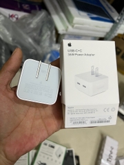 Cóc sạc nhanh 35w zin store 2 cổng Type C iPhone 14 chân mỹ full box G8 [BH 6 tháng]