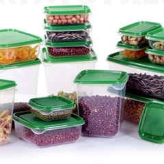 Bộ hộp nhựa đựng thức ăn, thực phẩm 17 món để tủ lạnh nhà bếp