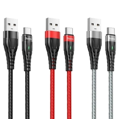 Cáp sạc nhanh 3A 2M HOCO ME3 usb ra iPhone Lightning 2 mét có đèn led báo sạc chính hãng [BH 1 năm] / pktn sale