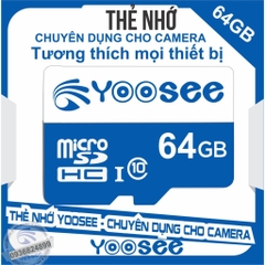 Thẻ nhớ YOOSEE 64Gb class 10 4K (full box vỹ) chuyên xài cho camera [BH: 1 năm]