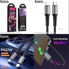 Cáp sạc nhanh 27w PD HOCO DM-X3 (c-l) type c ra iphone lightning chính hãng [BH 1 năm]