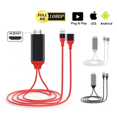 Cáp chuyển HDMI Đa Năng DÂY ĐỎ cổng USB cho các dòng Iphone Type C Micro HDTV Cable Plug And Play [BH 3 Tháng]