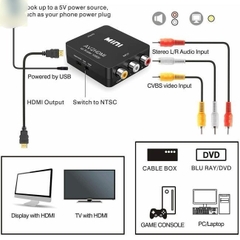 Bộ chuyển đổi AV ra HDMI (box chuyển mini) [BH 3 tháng]