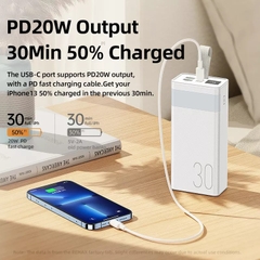 Pin sạc nhanh 22.5w REMAX RPP-320 30.000mAh dự phòng PD QC3.0 (có đèn pin) chính hãng [BH 1 năm]