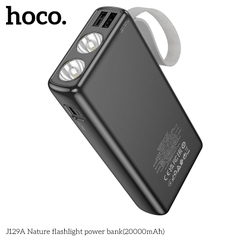 Pin sạc dự phòng 20.000mAh Hoco J129A có màn hình hiển thị % pin kèm đèn pin chính hãng [BH: 1 NĂM]