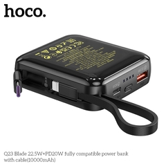 Pin sạc nhanh 22.5w Hoco Q23 10.000mAh kèm cáp liền pin dự phòng chính hãng [BH 1 Năm]