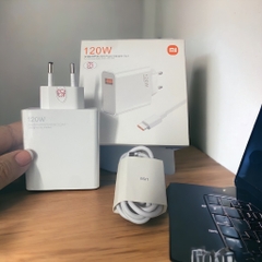 Bộ sạc nhanh 120w XIAOMI zin máy (cóc 1 cổng USB LỚN+ cáp usb ra Type-C) [BH 3 tháng] / pktn sale