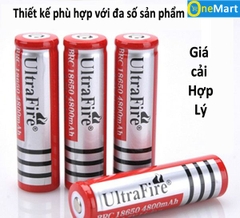 Pin quạt sạc 3v7 đỏ Ultra Fire {1 ĐẦU NHỌN}  loại 1 xịn [TEST]