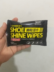 Khăn Giấy Ướt Lau Giày SHOE SHINE WIPES - 12 Tờ (nội địa trung)