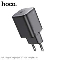 Cóc sạc nhanh 20w Hoco N40 PD 1 cổng type c chính hãng [BH 1 Năm]