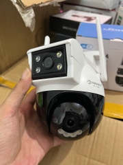 Camera IP Wifi Yoosee Q001 2 mắt 5.0Mpx HD P2P ngoài trời (hiện 2 màn hình 2 mắt cùng lúc) ban đêm có màu chính hãng [BH 6 tháng]