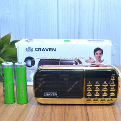 Loa pháp Craven CR836 / CR836S 2 pin chính hãng, nghe nhạc, nghe kinh, nghe đài FM, USB Thẻ nhớ [BH 6 tháng]