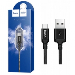 Cáp sạc nhanh Hoco X14 usb ra Type C 1M dây dù chính hãng [BH 1 năm]