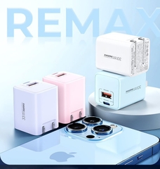 Cóc sạc nhanh 33W Remax RP-U25 1 cổng USB + 1 cổng Type C QC3.0+PD chính hãng [BH 1 Năm]