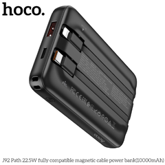 Pin sạc nhanh 22.5w không dây Hoco J92 10.000mAh magnetic QC3.0+PD 20W kèm cáp liền pin chính hãng [BH 1 năm]