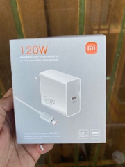 Bộ sạc nhanh 120w XIAOMI GaN (cóc 1 cổng Type-C, cáp 2 đầu Type-C) [BH 3 tháng]