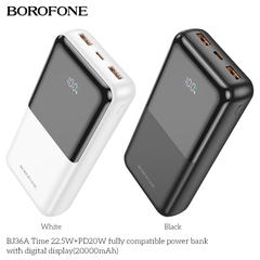 Pin sạc nhanh 22.5W Borofone BJ36A 20.000mAh dự phòng chính hãng [BH 1 NĂM]