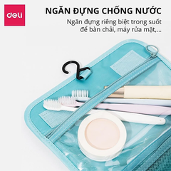 Túi đựng mỹ phẩm du lịch Dafeng có quai xách, móc treo tiện lợi, thiết kế sang trọng