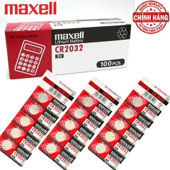 Pin cmos Maxell CR2032 3v (1 vĩ 5 viên) loại xịn / pktn sale