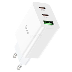 CÓC SẠC NHANH 20W +QC 3.0 HOCO C99A 1 CỔNG USB 2 CỔNG TYPE C CHÍNH HÃNG [BH 1 NĂM]